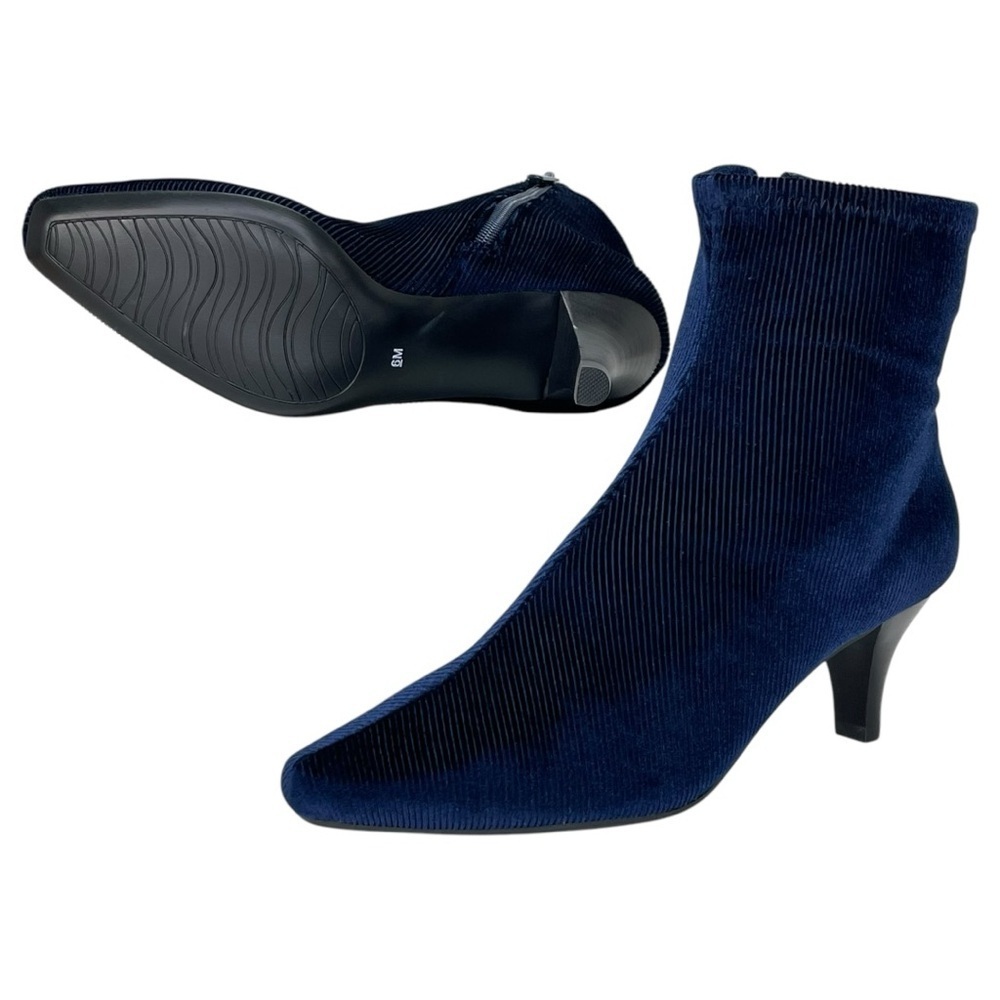 Impo Naja Midnight Blue Corduroy Womens Ankle Boots Size 6M - Picture 9 of 10